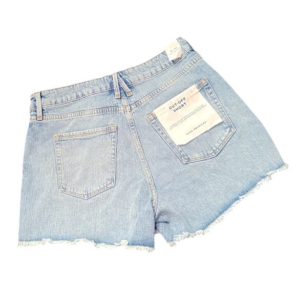 NWT Good American Cut Off Short Size 10 Retail 119.00 High rise - Picture 2 of 6